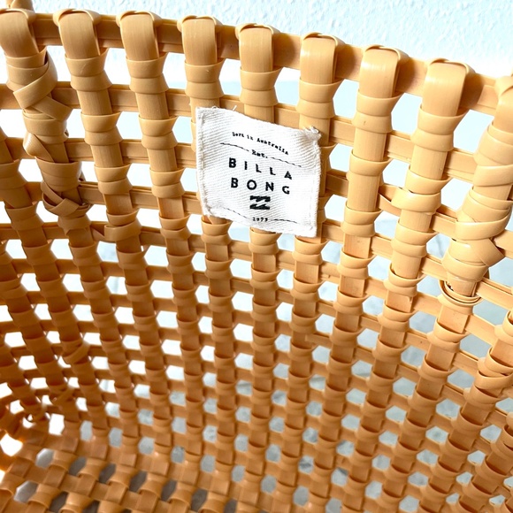 NWOT Billabong Australia Bright Side Carry Tote Bag Woven Weather Resistant - Picture 4 of 14